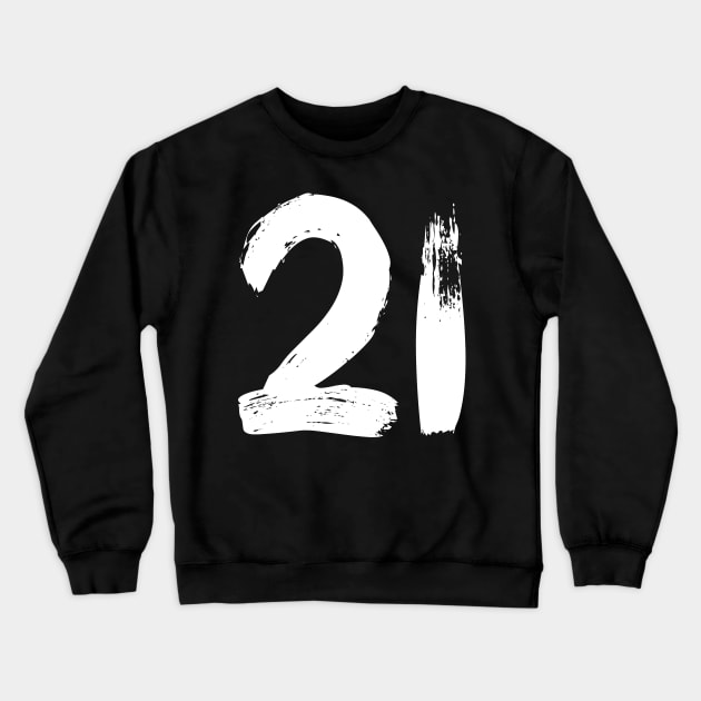 Number 21 Crewneck Sweatshirt by Erena Samohai